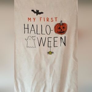 Carter's White Halloween Costume with Orange Pumpkin